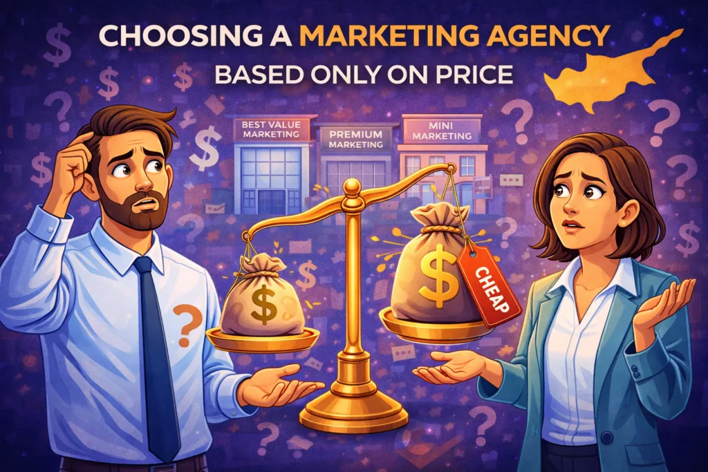 1. Choosing a Marketing Agency Cyprus Businesses Offer Based Only on Price