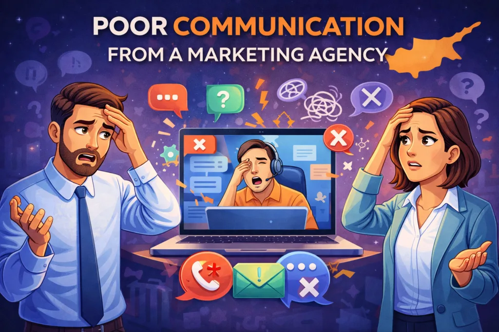 6. Poor Communication from a Marketing Agency Cyprus Companies Hire