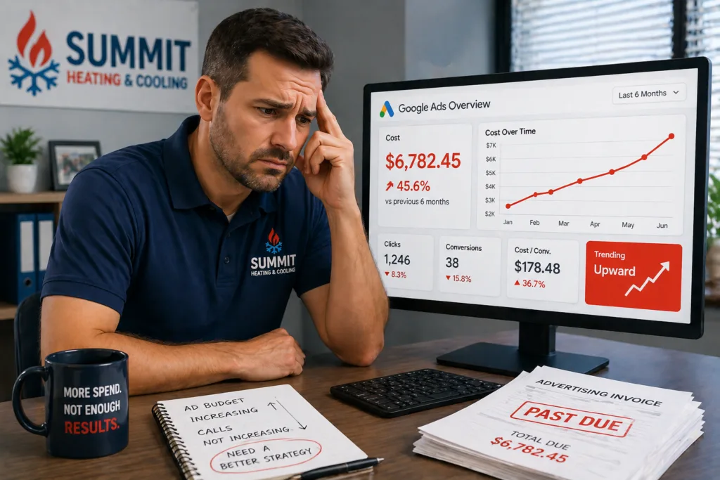 hvac ad costs increasing - google business profile hvac