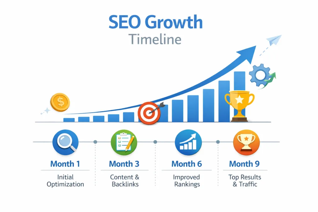 seo results timeline growth cyprus