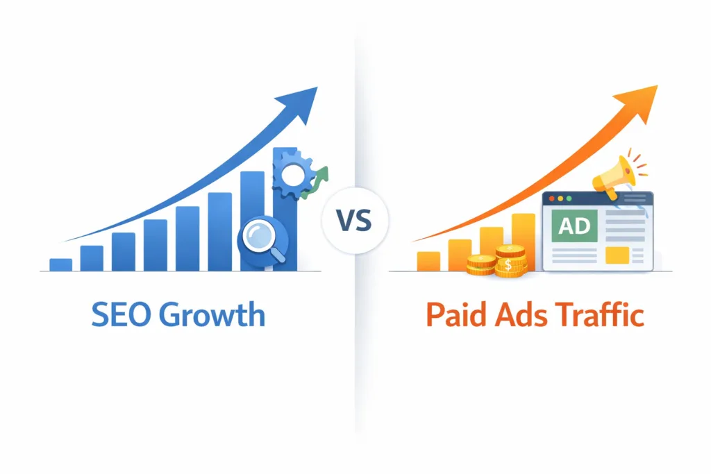 seo vs paid ads comparison