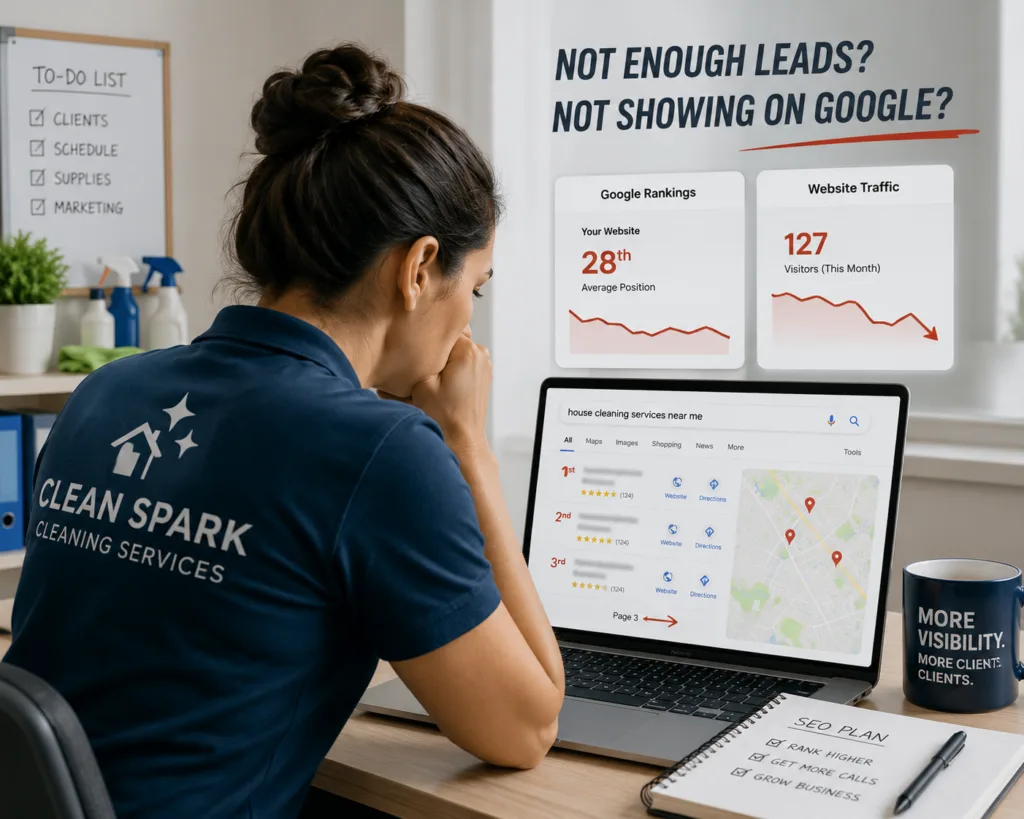 cleaning company seo usa ranking issues