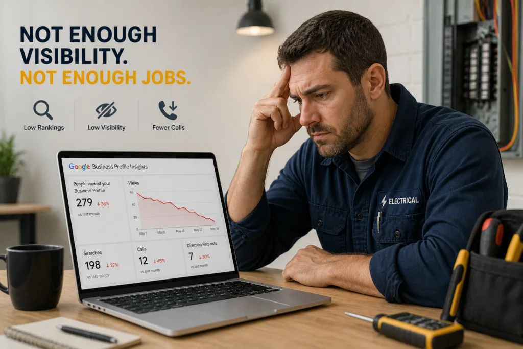 electrician seo usa ranking issues