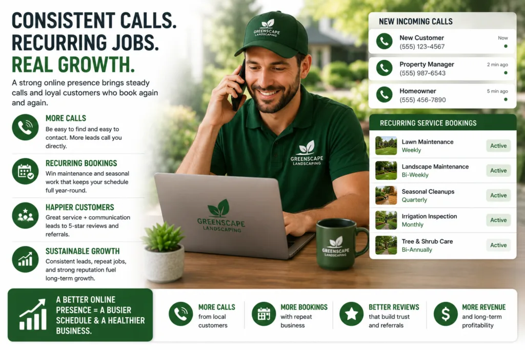 landscaping business growth calls