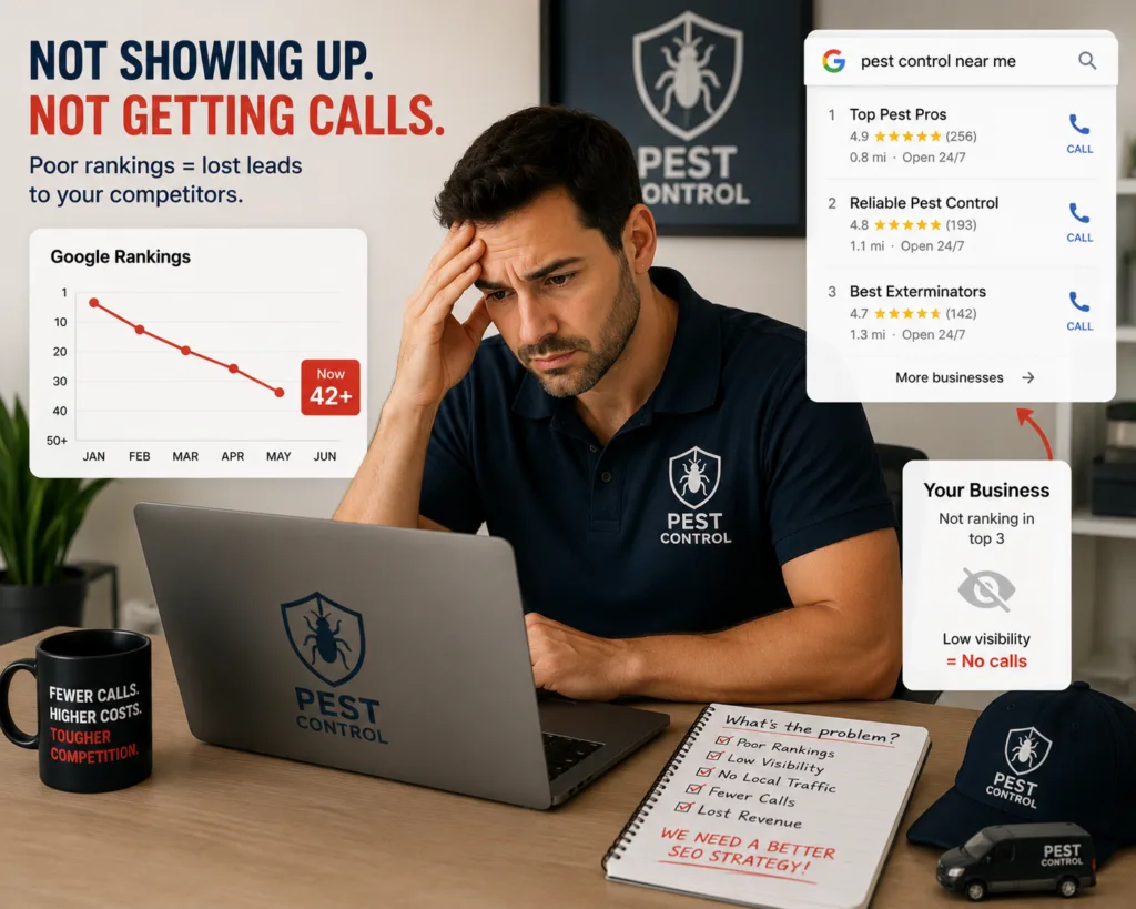 pest control seo usa ranking issues