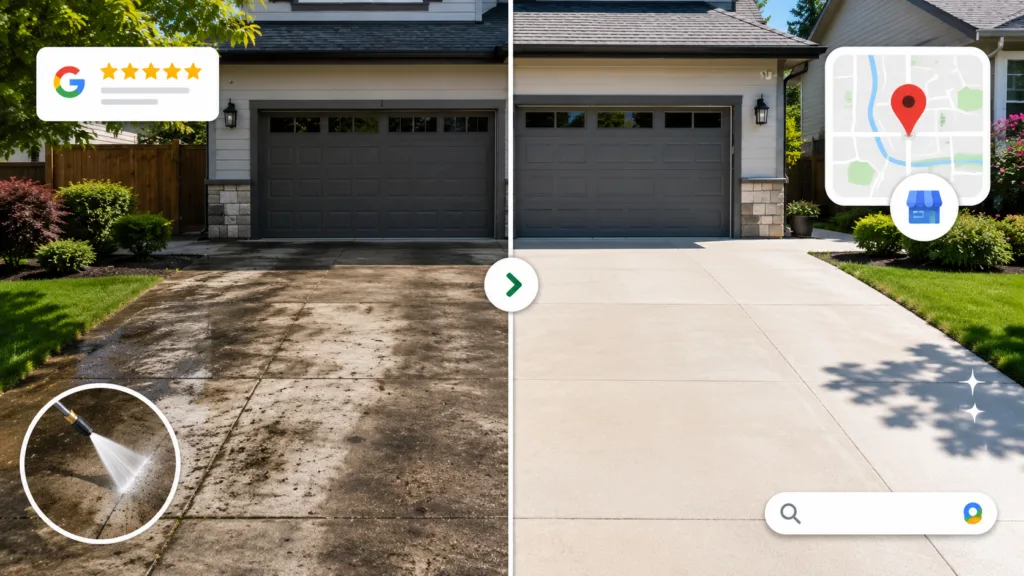 pressure washing before and after seo