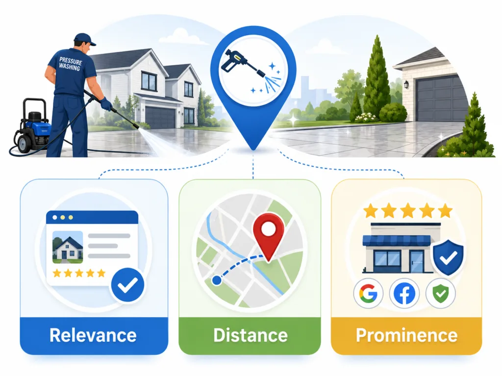 pressure washing google ranking factors