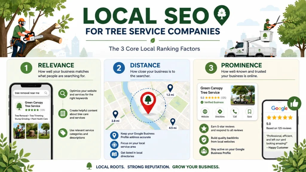 tree service google ranking factors